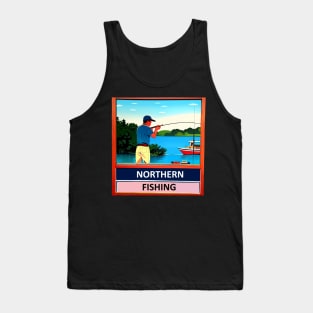 Vintage Fishing Poster Tank Top